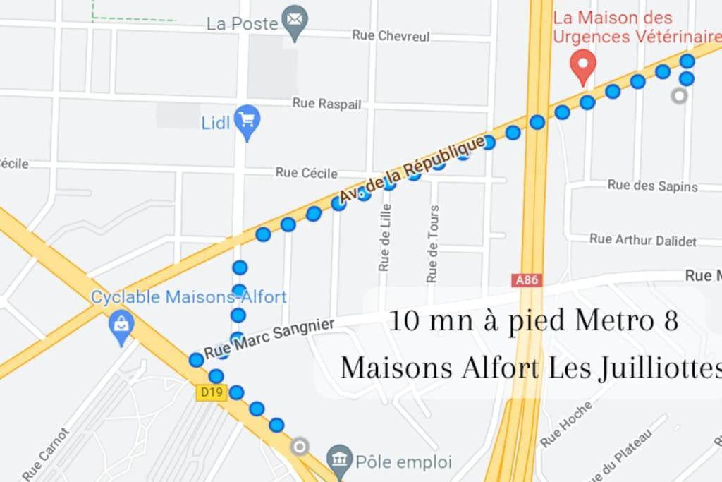 Escale-Marne Fr - 202 - Free Parking - Free Luggage Storage - All Equipped - Linen Included - Washing Machine - 10Mn Walk Metro 8 - Rer A - Panoramic View - From 1 To 14 Guests Maisons-Alfort Luaran gambar
