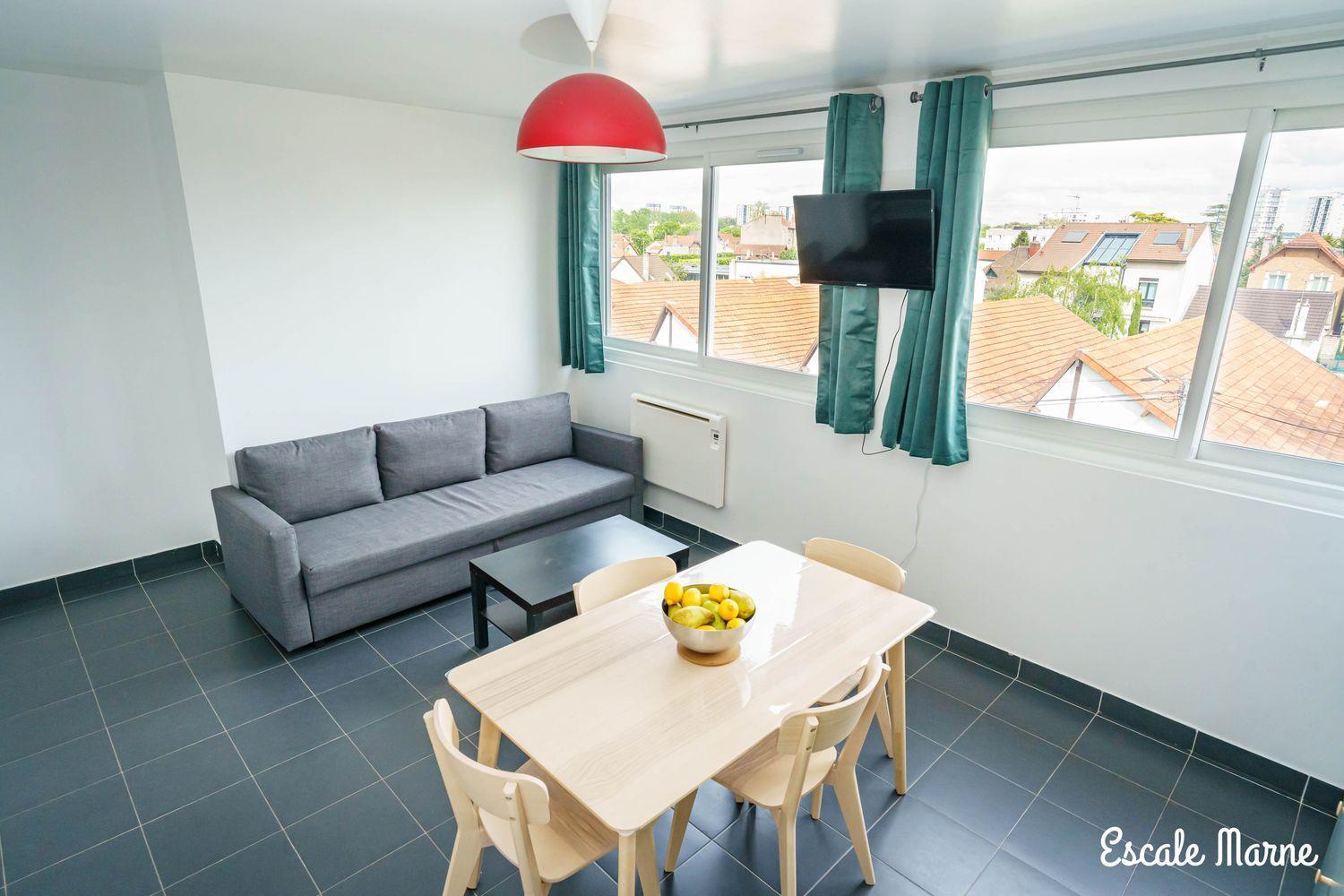Escale-Marne Fr - 202 - Free Parking - Free Luggage Storage - All Equipped - Linen Included - Washing Machine - 10Mn Walk Metro 8 - Rer A - Panoramic View - From 1 To 14 Guests Maisons-Alfort Luaran gambar