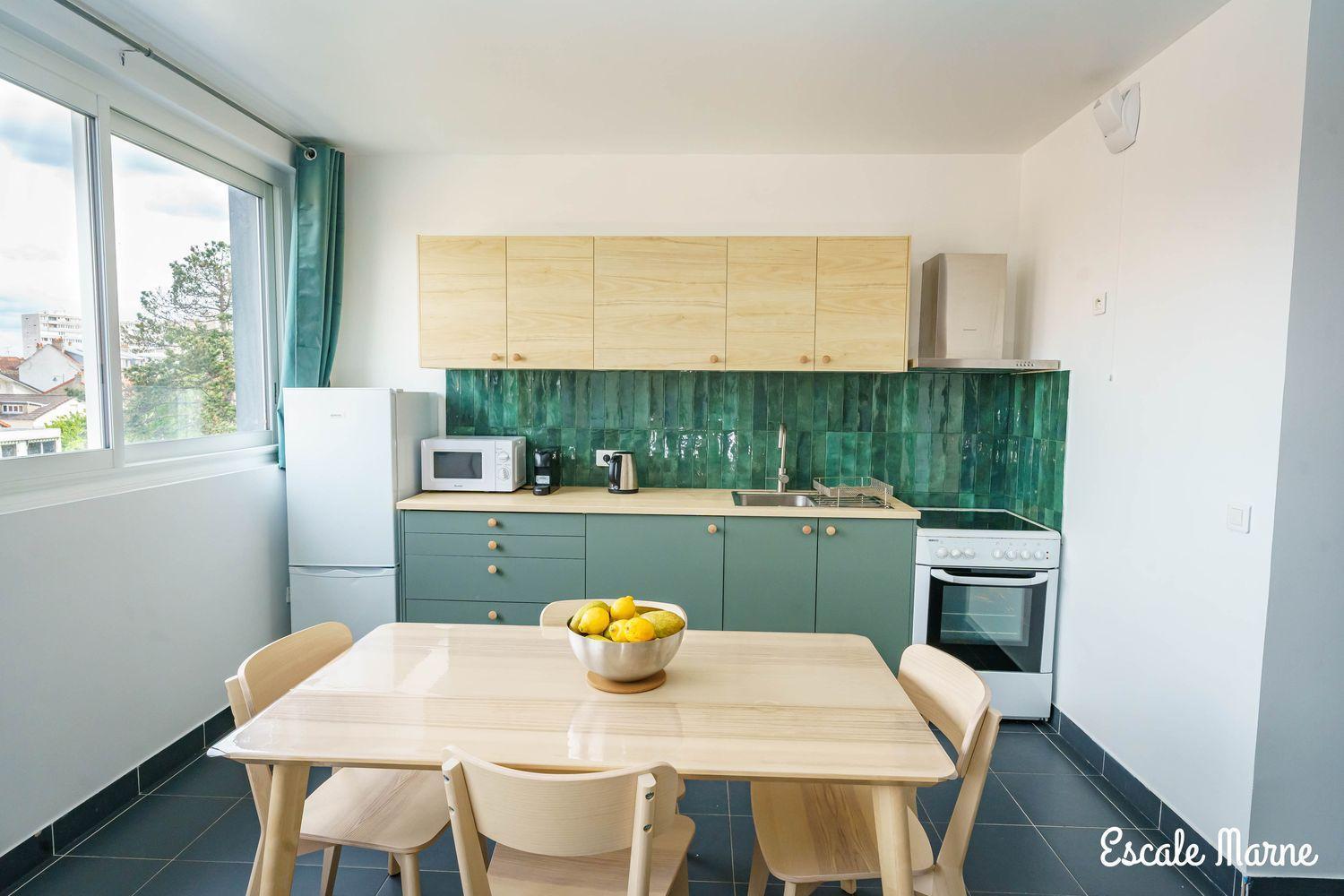 Escale-Marne Fr - 202 - Free Parking - Free Luggage Storage - All Equipped - Linen Included - Washing Machine - 10Mn Walk Metro 8 - Rer A - Panoramic View - From 1 To 14 Guests Maisons-Alfort Luaran gambar