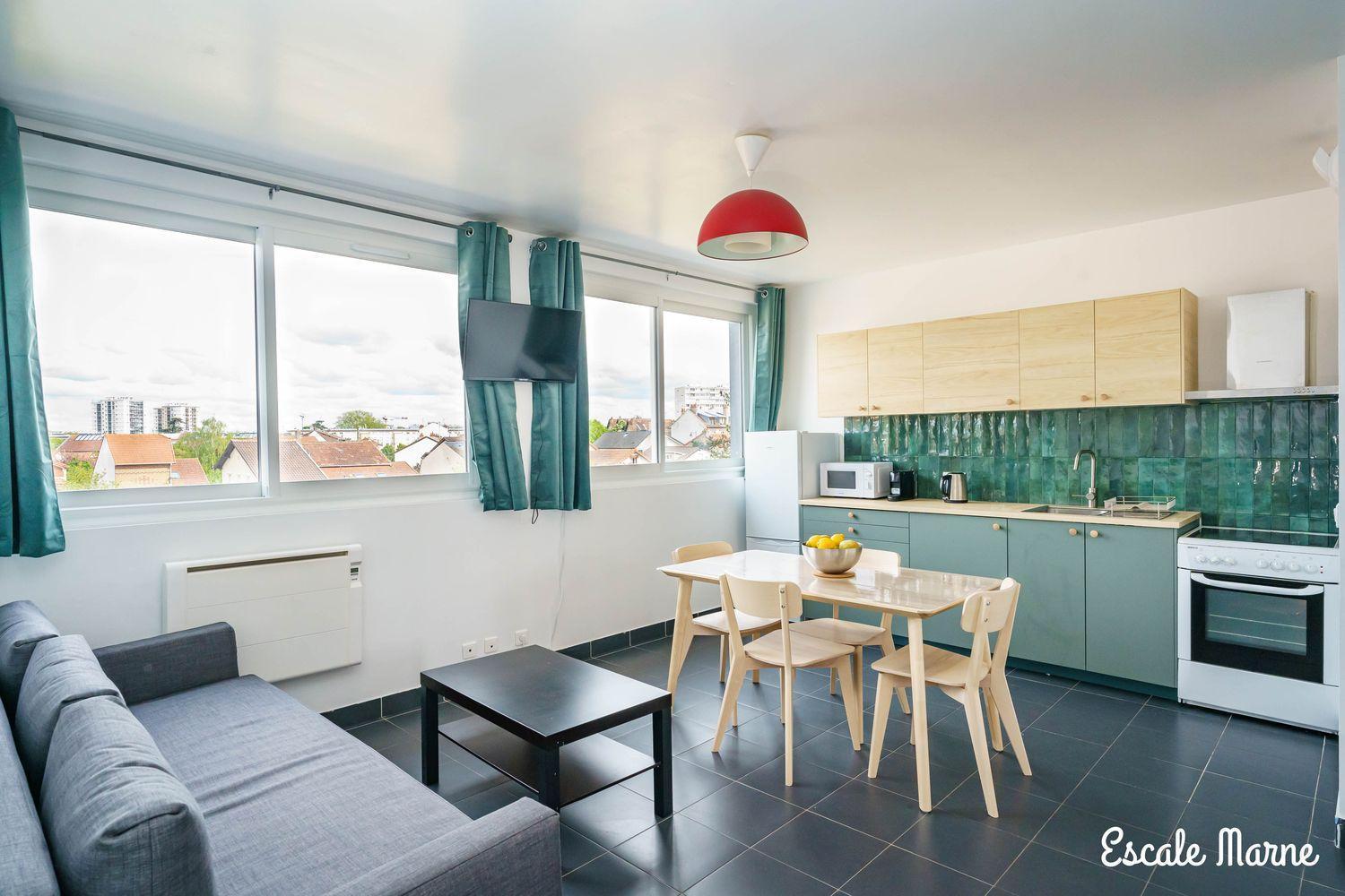 Escale-Marne Fr - 202 - Free Parking - Free Luggage Storage - All Equipped - Linen Included - Washing Machine - 10Mn Walk Metro 8 - Rer A - Panoramic View - From 1 To 14 Guests Maisons-Alfort Luaran gambar