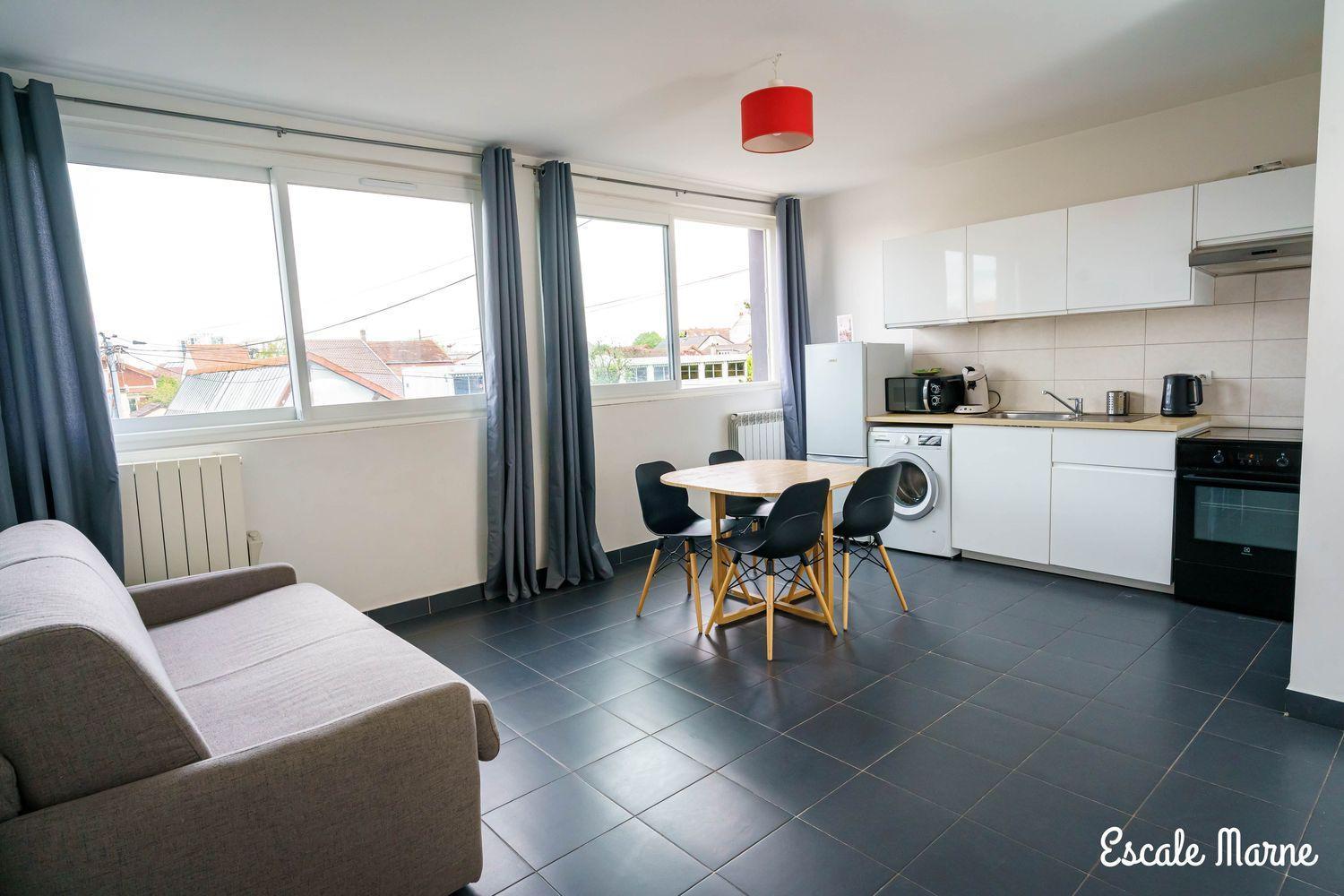 Escale-Marne Fr - 202 - Free Parking - Free Luggage Storage - All Equipped - Linen Included - Washing Machine - 10Mn Walk Metro 8 - Rer A - Panoramic View - From 1 To 14 Guests Maisons-Alfort Bilik gambar
