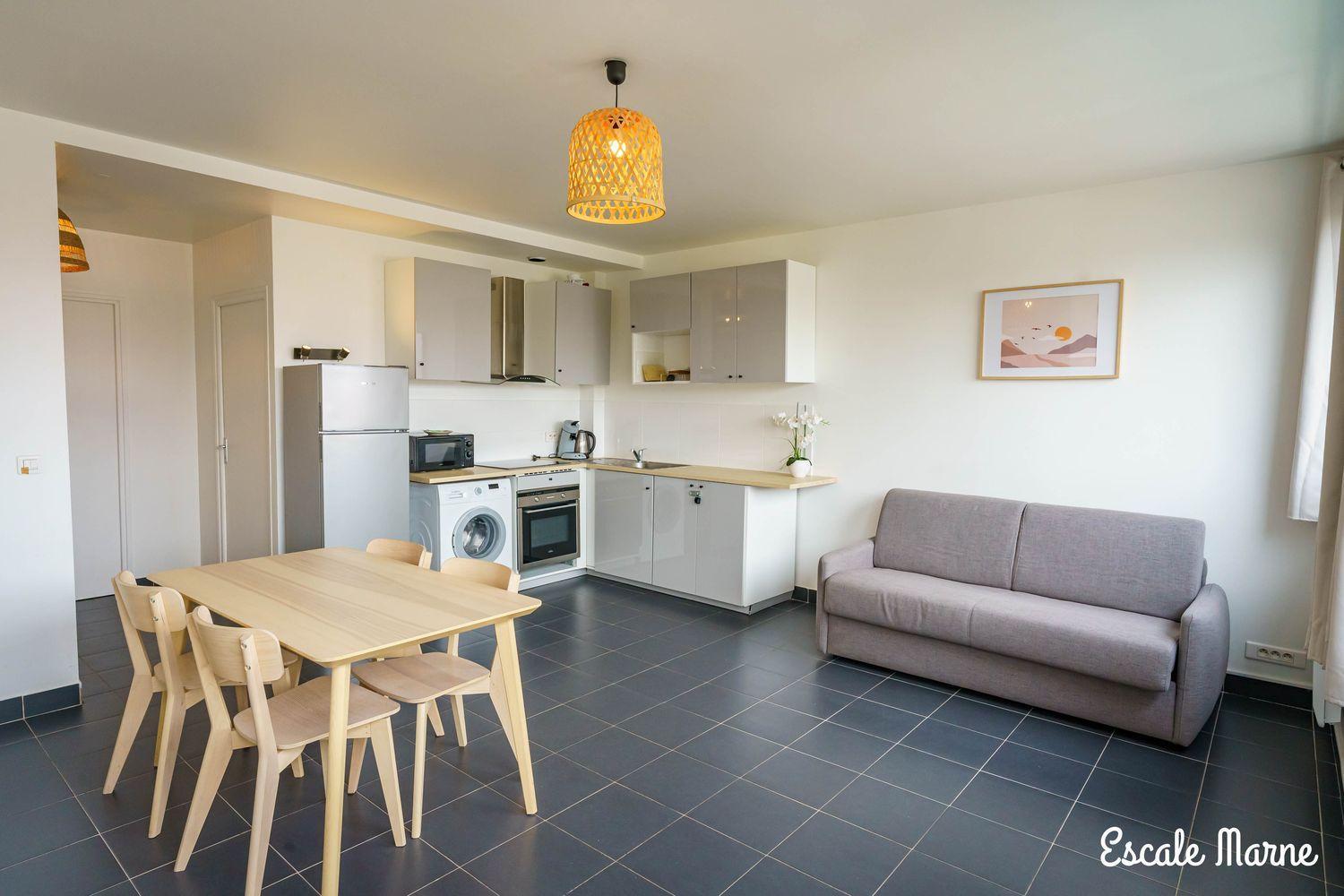 Escale-Marne Fr - 202 - Free Parking - Free Luggage Storage - All Equipped - Linen Included - Washing Machine - 10Mn Walk Metro 8 - Rer A - Panoramic View - From 1 To 14 Guests Maisons-Alfort Luaran gambar